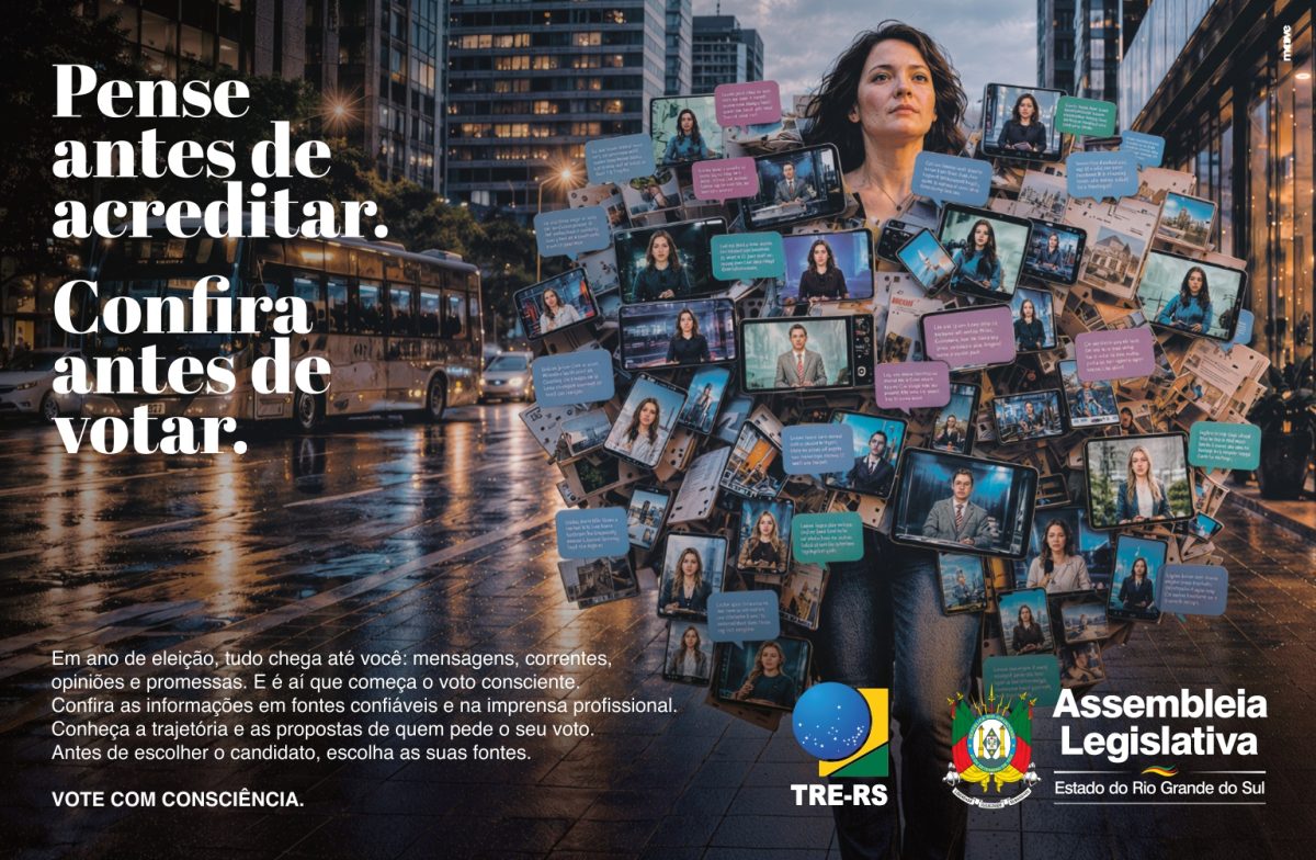Moove assina campanha de combate à desinformação para a  Assembleia Legislativa do RS, em parceria com o TRE-RS